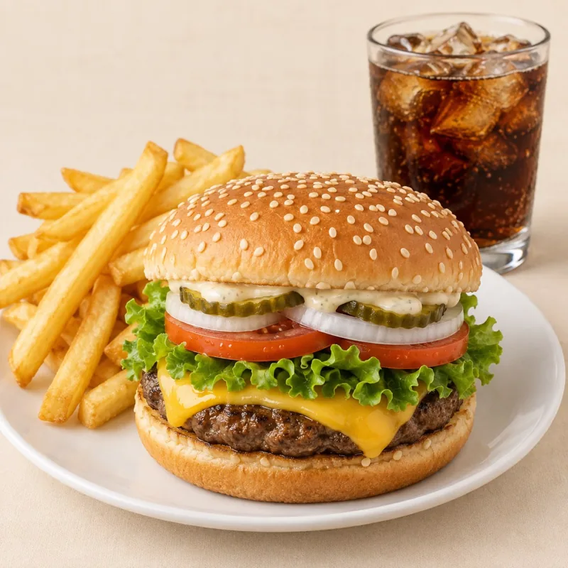 Cheeseburger Menü