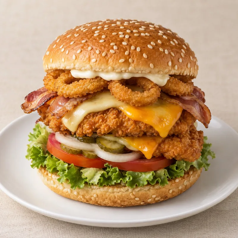 Crispy Chicken Burger Spezial Flamatt
