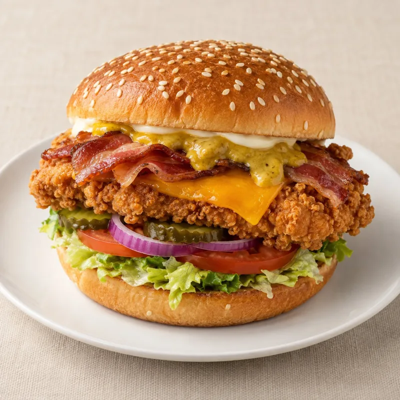 Crispy Chicken El Pollo Dioblo Burger