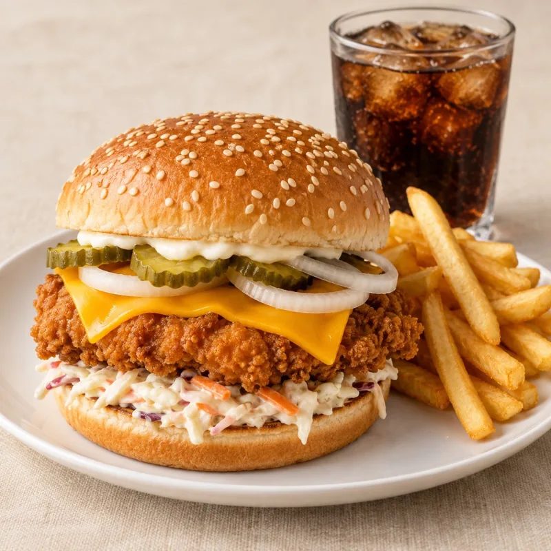 Crispy Chicken Istanbul Burger Menü