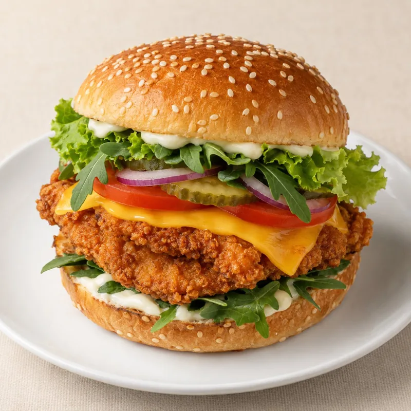 Crispy Chicken Rucola Burger