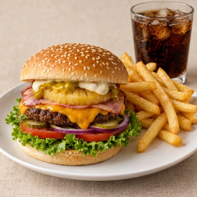 Hawaii Burger Menü