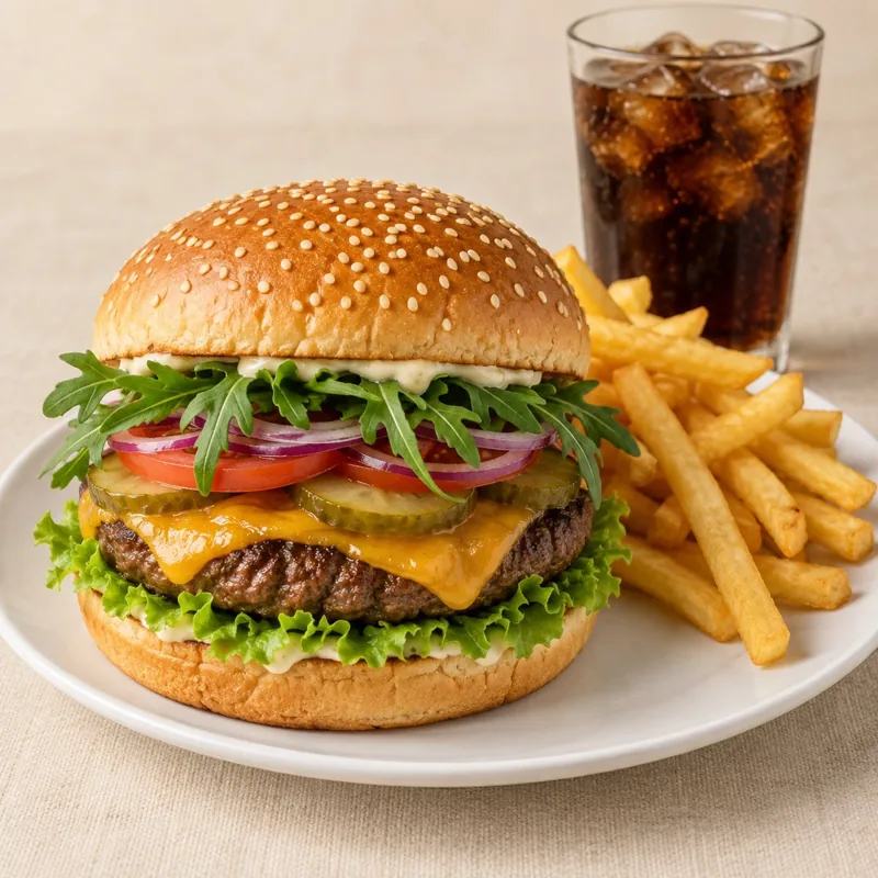 Rucola Burger Menü