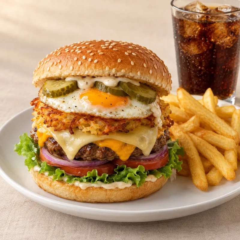 Swiss Army Patriot Burger Menü